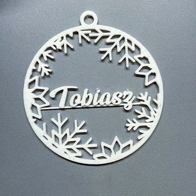 Đồ trang trí Giáng sinh hình bông tuyết - Tên tiếng Ba Lan (bombka)