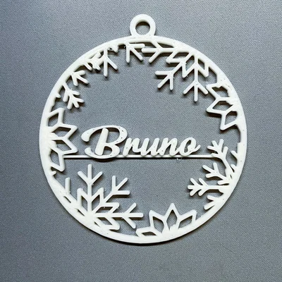 Đồ trang trí Giáng sinh hình bông tuyết - Tên tiếng Ba Lan (bombka)