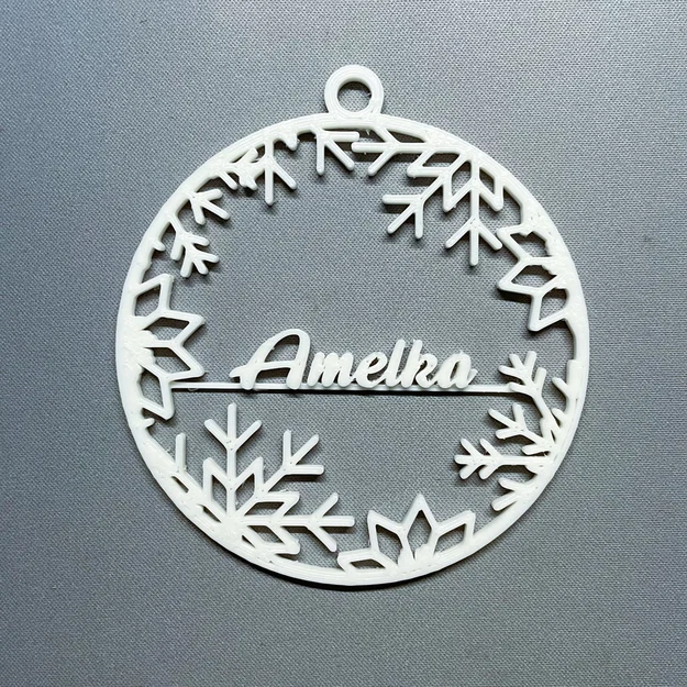 Đồ trang trí Giáng sinh hình bông tuyết - Tên tiếng Ba Lan (bombka) - Image 9