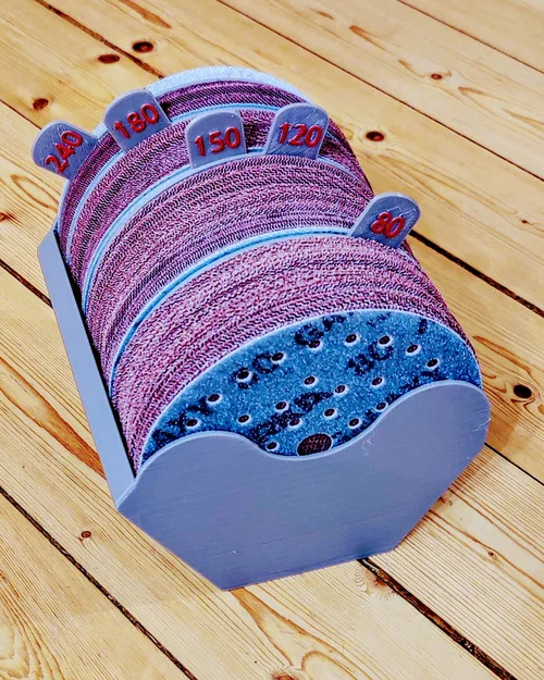 Hộp đựng giấy nhám 125mm và 150mm có vách ngăn - Image 3