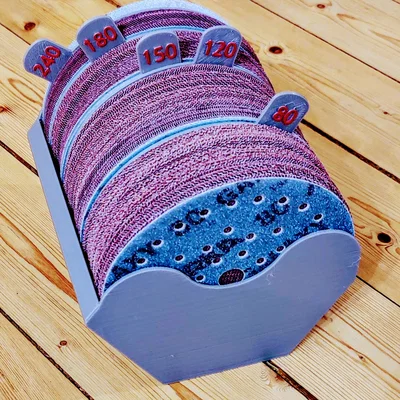 Hộp đựng giấy nhám 125mm và 150mm có vách ngăn
