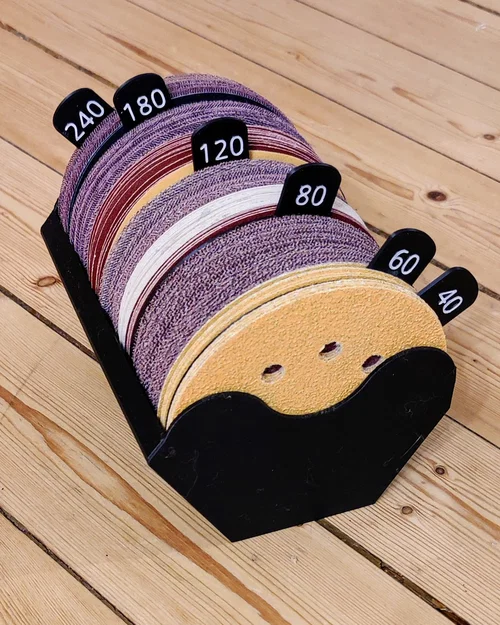 Hộp đựng giấy nhám 125mm và 150mm có vách ngăn - Image 4