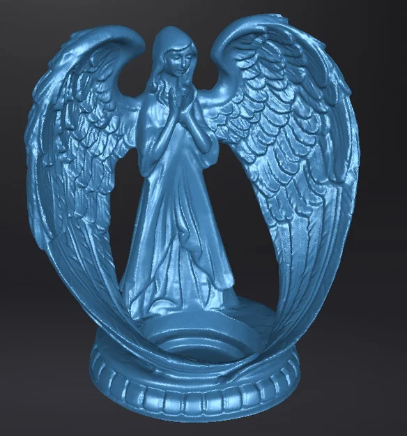 Tượng thiên thần kết hợp khay đựng nến tealight (3D Printable) - Image 1