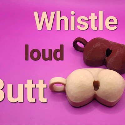 Mô hình Butt Whistle - Còi thổi in 3D độc đáo và siêu vui nhộn