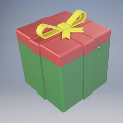 Hộp Quà Giáng Sinh (parametric - openSCAD)