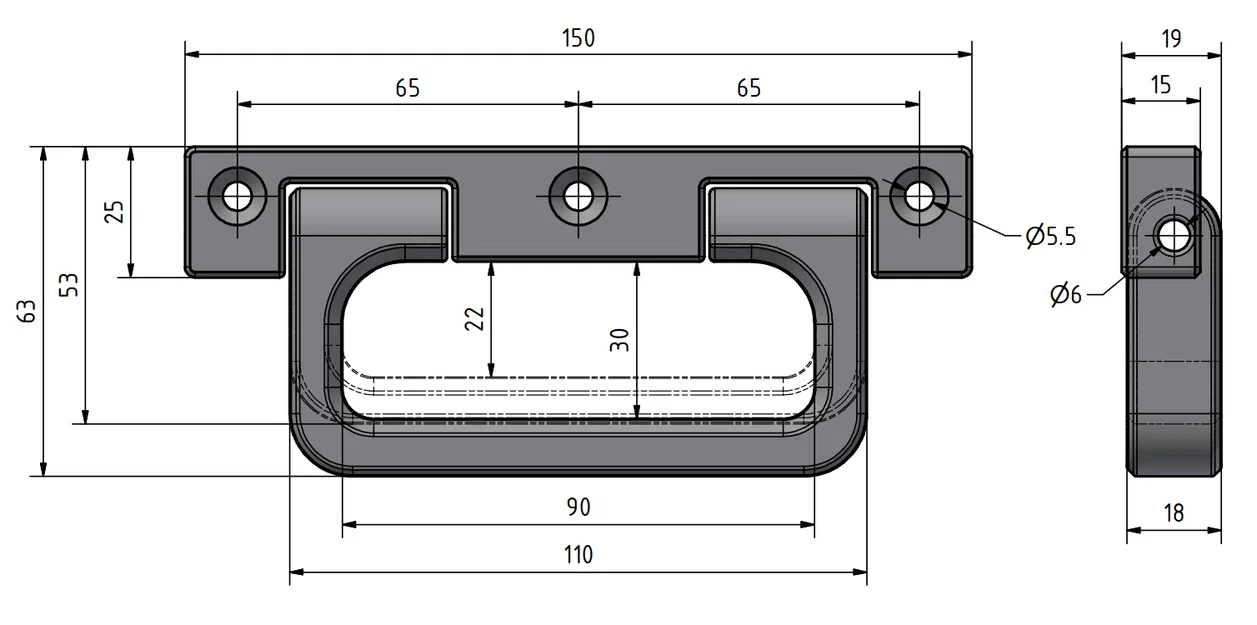 Tay cầm gập dành cho Eurobox - Image 3