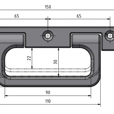 Tay cầm gập dành cho Eurobox