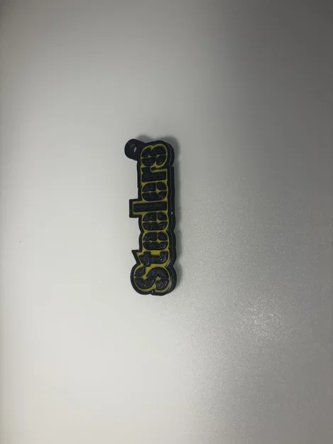 Móc khóa logo đội bóng bầu dục Steelers - Phụ kiện in 3D độc đáo - Image 2