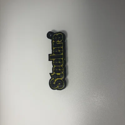 Móc khóa logo đội bóng bầu dục Steelers - Phụ kiện in 3D độc đáo