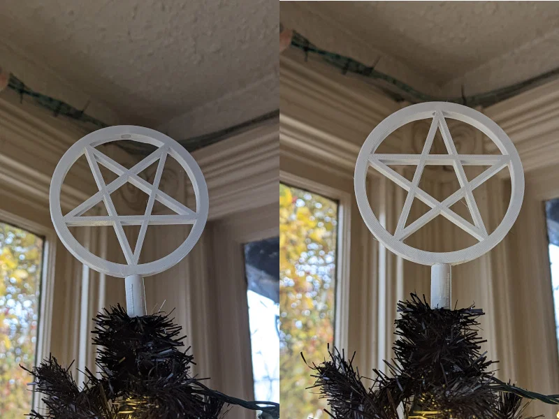 Ngôi sao Pentacle trang trí đỉnh cây thông - Image 1