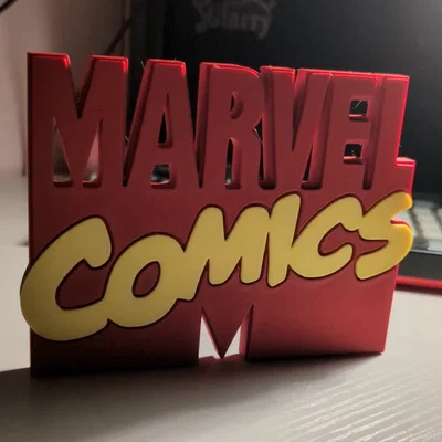 Mô hình trang trí Logo Marvel Comics cực chất cho fan siêu anh hùng