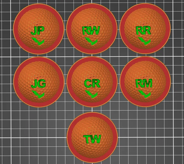 Khuôn in dấu cho bóng Golf (Golf Ball Marker Stencil) - Image 2