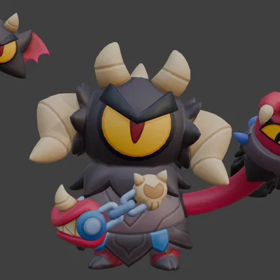 Mô hình 3D Demon Otis - Brawl Stars cực chất cho game thủ