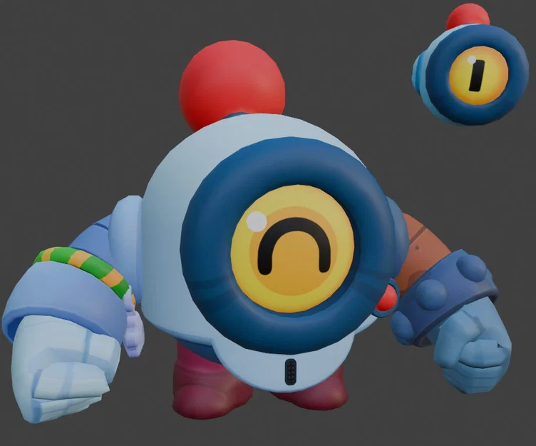 Mô hình 3D Nani trong Brawl Stars cực chi tiết - Image 1