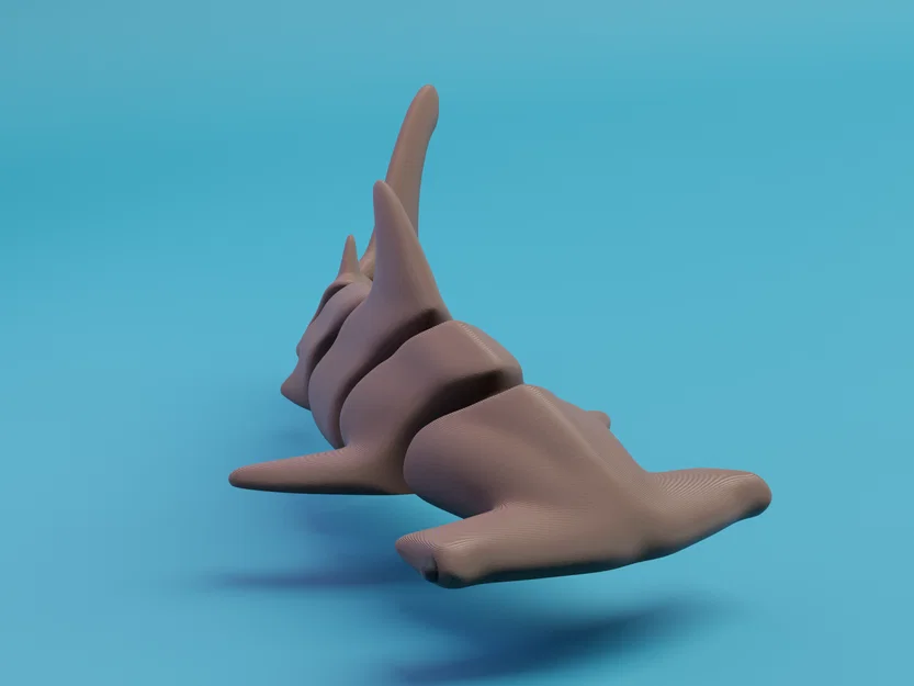 Mô hình Cá mập đầu búa khớp nối (Articulated Hammerhead Shark) - Image 2