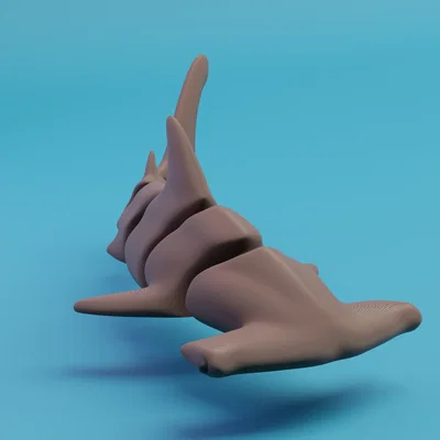Mô hình Cá mập đầu búa khớp nối (Articulated Hammerhead Shark)