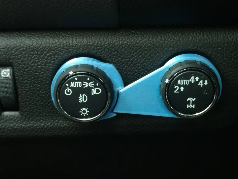 Bộ khóa núm 4x4 và núm đèn cho Chevy Colorado/GMC Canyon (v2) - Image 1