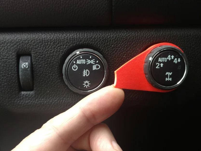 Bộ khóa núm 4x4 và núm đèn cho Chevy Colorado/GMC Canyon (v2) - Image 5