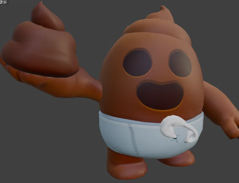 Mô hình 3D Poop Spike Brawl Stars siêu hài hước cho fan game - Image 1