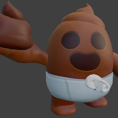 Mô hình 3D Poop Spike Brawl Stars siêu hài hước cho fan game