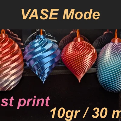 Quả cầu trang trí Giáng sinh - In 3D nhanh bằng Vase mode