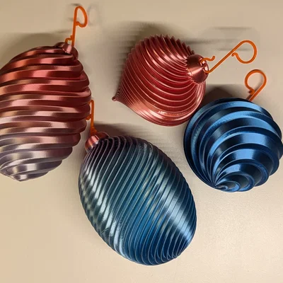 Quả cầu trang trí Giáng sinh - In 3D nhanh bằng Vase mode