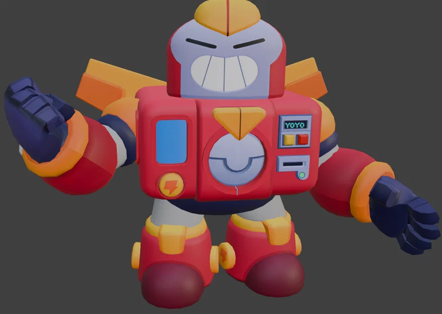 Mô hình 3D Surge trong Brawl Stars: Hướng dẫn in ấn chi tiết - Image 3