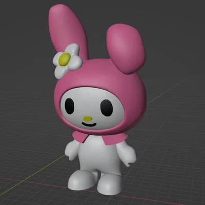 Mô hình My Melody đáng yêu từ Sanrio - File in 3D chất lượng cao