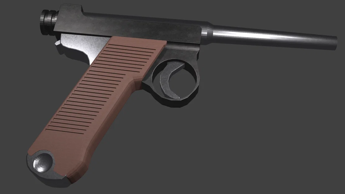 Mô hình súng ngắn Nambu (Nambu Pistol) - Đạo cụ in 3D chất lượng - Image 1