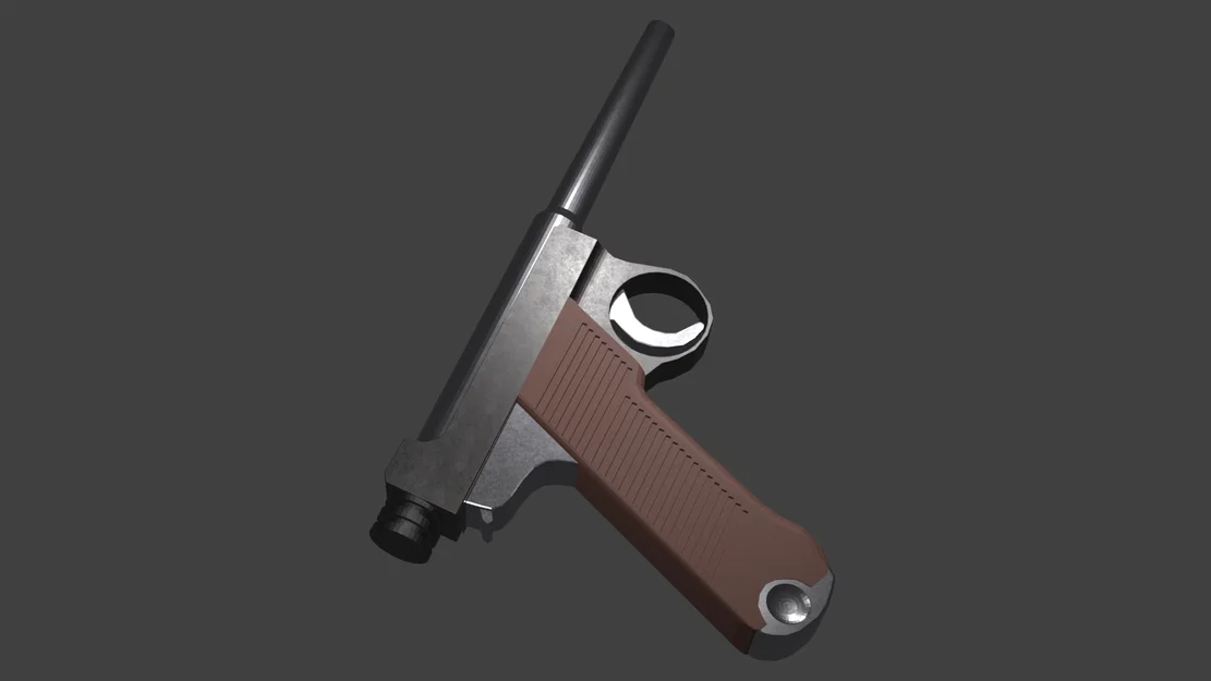 Mô hình súng ngắn Nambu (Nambu Pistol) - Đạo cụ in 3D chất lượng - Image 3