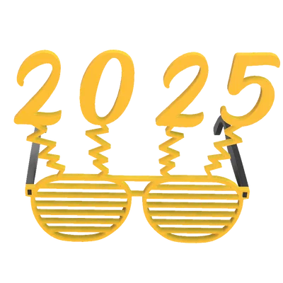 Mắt kính chào đón năm mới 2025