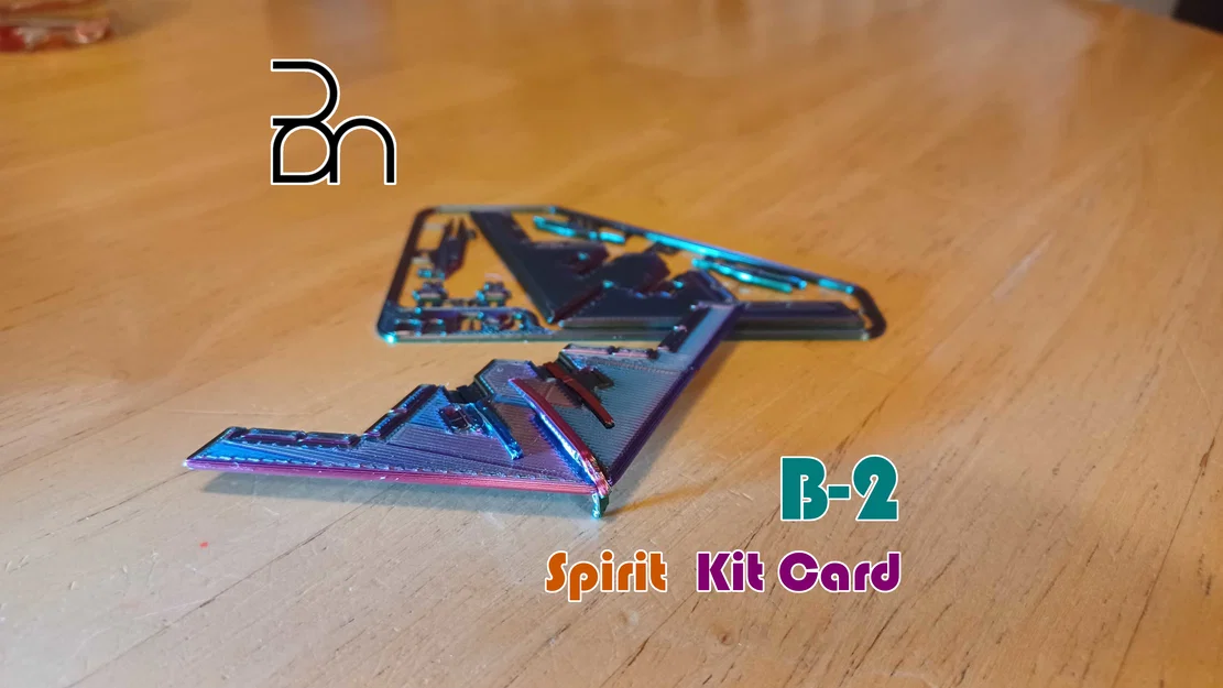 Mô hình Kit Card Máy bay ném bom Northrop B-2 Spirit - Image 1