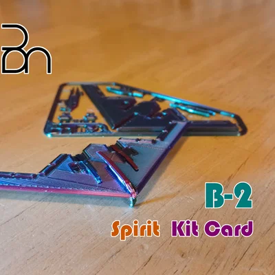 Mô hình Kit Card Máy bay ném bom Northrop B-2 Spirit