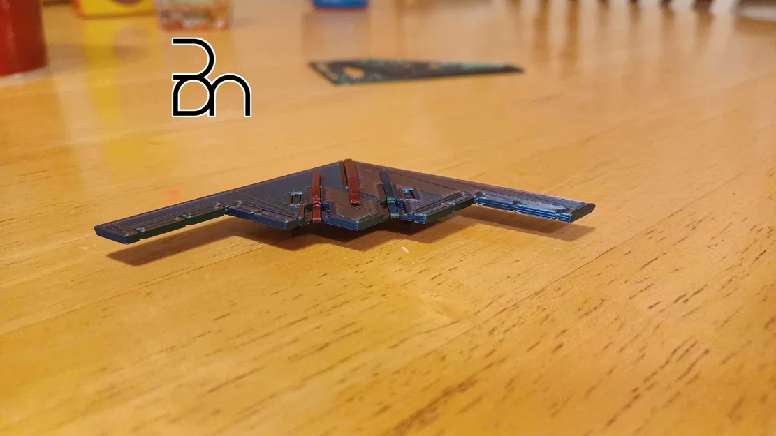 Mô hình Kit Card Máy bay ném bom Northrop B-2 Spirit - Image 3