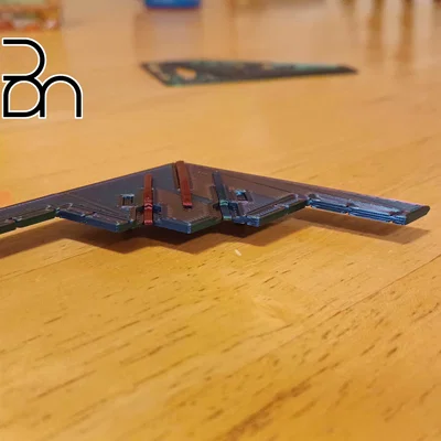 Mô hình Kit Card Máy bay ném bom Northrop B-2 Spirit