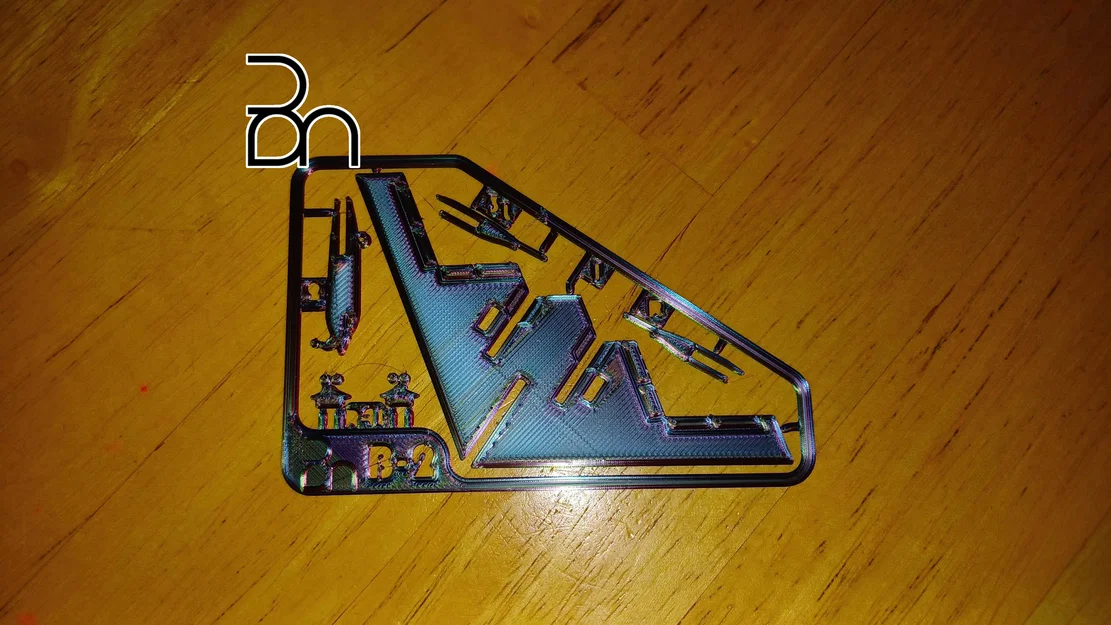 Mô hình Kit Card Máy bay ném bom Northrop B-2 Spirit - Image 4