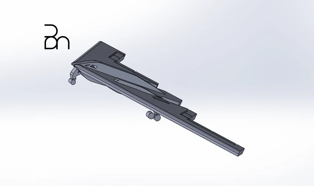 Mô hình Kit Card Máy bay ném bom Northrop B-2 Spirit - Image 5