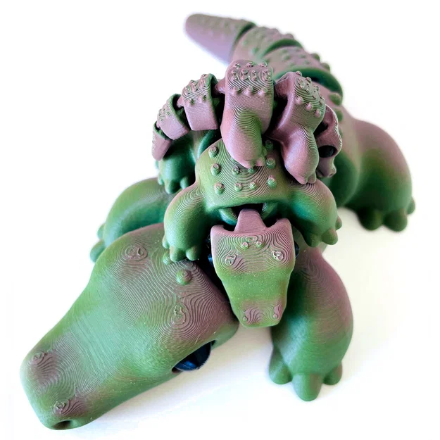 Cá sấu nhỏ - Mô hình khớp nối flexi in liền khối - Image 3