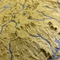 Bản đồ địa hình tiểu bang Utah, Hoa Kỳ (UT) với hệ thống sông ngòi - Thumbnail 4