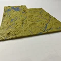 Bản đồ địa hình tiểu bang Utah, Hoa Kỳ (UT) với hệ thống sông ngòi - Thumbnail 7