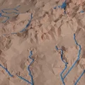 Bản đồ địa hình tiểu bang Utah, Hoa Kỳ (UT) với hệ thống sông ngòi - Thumbnail 13