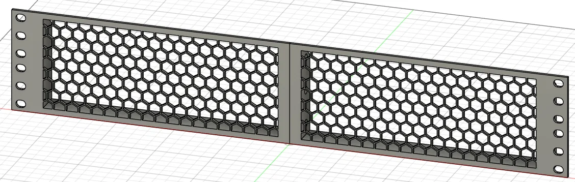 Tấm che tủ mạng 19 inch thiết kế tổ ong (19 inch Rack Blind Panel) - Image 3