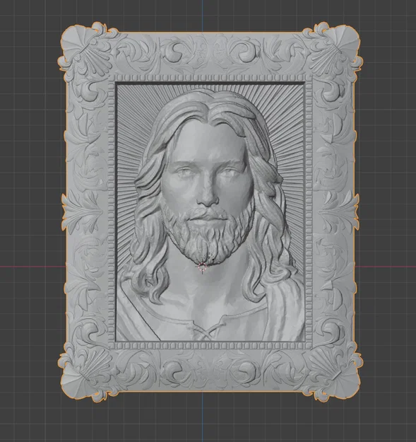 Mô hình 3D chân dung Chúa Jesus trang trí đẹp mắt - Image 1