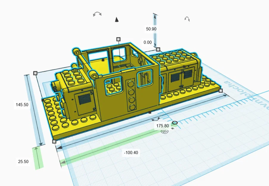 Mô hình đầu tàu hỏa LEGO Locomotive L-02 - Bản in 3D chất lượng - Image 2