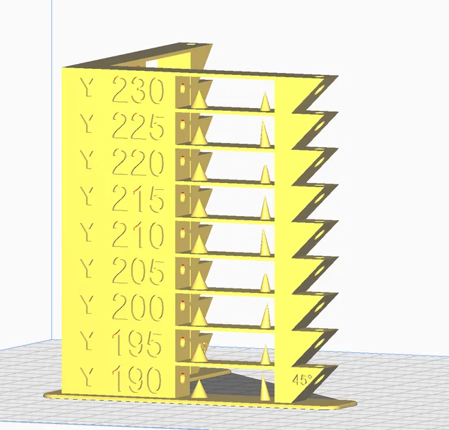 Tháp kiểm tra nhiệt độ PLA 190-230°C tích hợp test Ghosting/Ringing - Image 1