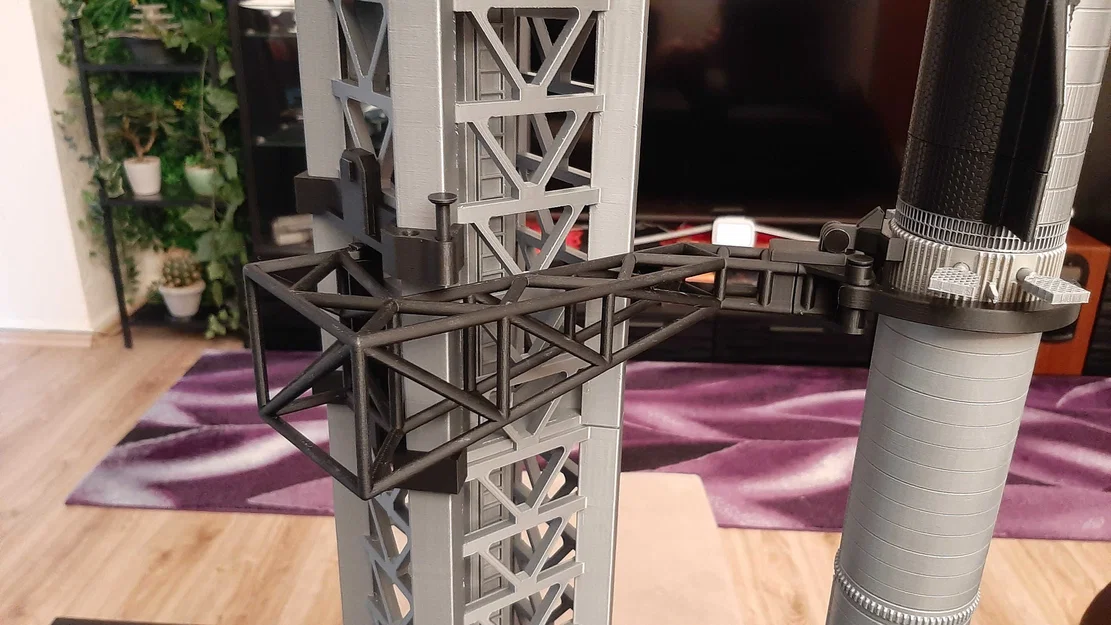 Mô hình tàu vũ trụ Superheavy Starship và Tháp phóng (Launch Tower) - Image 5