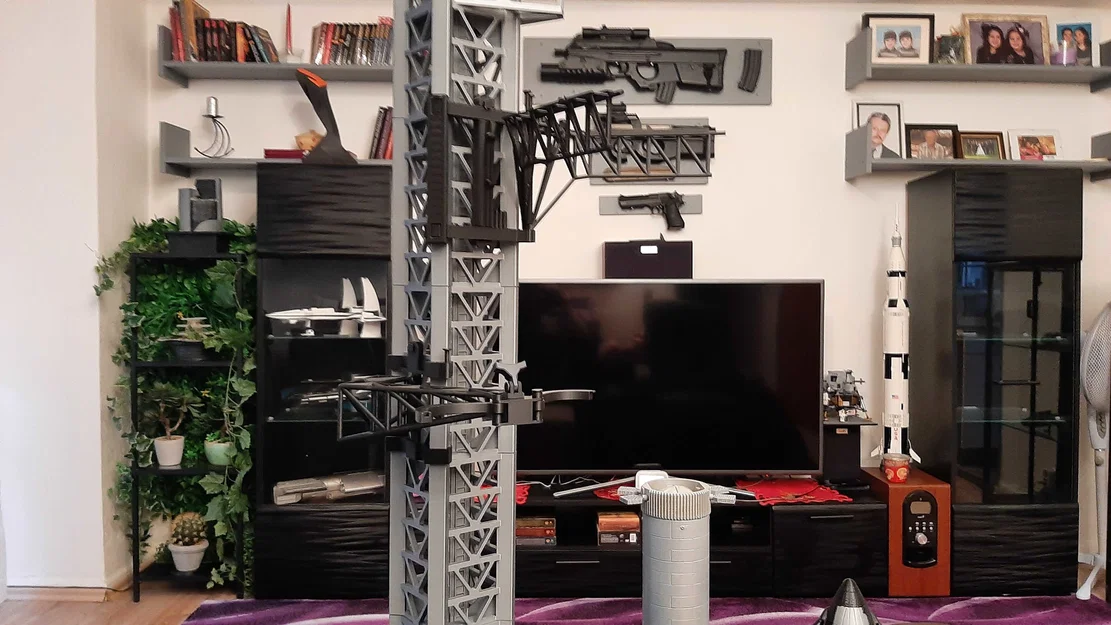 Mô hình tàu vũ trụ Superheavy Starship và Tháp phóng (Launch Tower) - Image 8