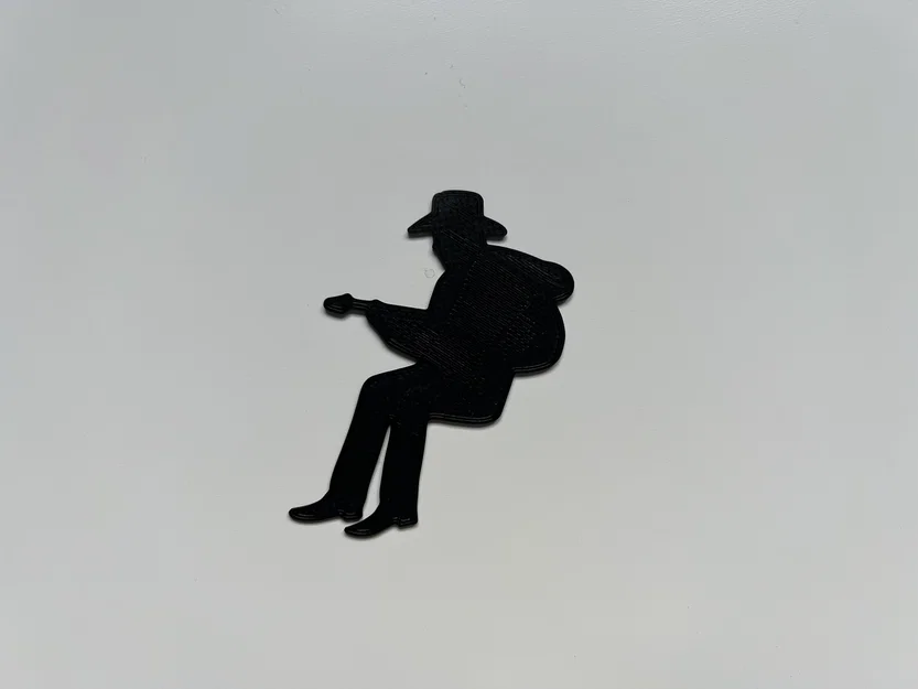 Mô hình trang trí tường nghệ sĩ guitar (Musician Wall Art #1) 3D - Image 1