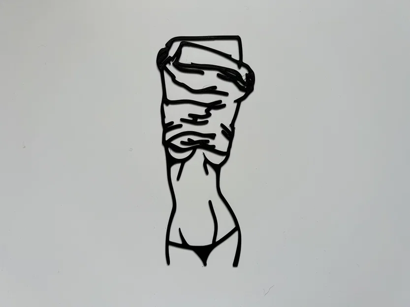 Tranh treo tường 3D nghệ thuật hình bóng phụ nữ (Woman Wall Art #3) - Image 1