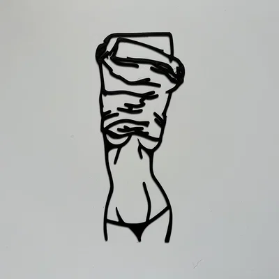 Tranh treo tường 3D nghệ thuật hình bóng phụ nữ (Woman Wall Art #3)